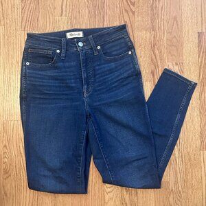 Madewell Curvy High Rise Dark Wash Stretch Skinny Jeans | Size 26